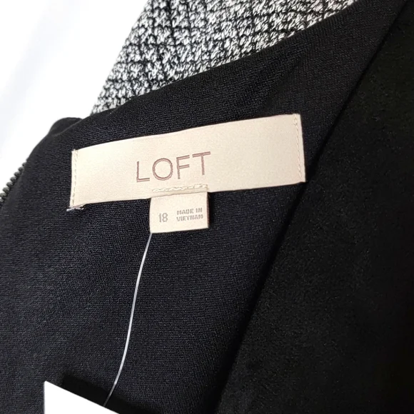 Loft Charcoal Dress Size 18 #0200 - Picture 5 of 6